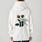 Alba spinaの薔薇蕾のゾウムシ Heavyweight Zip Hoodie