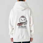 イラスト MONYAAT のCT03　ハングリー♪チャリゾー Heavyweight Zip Hoodie