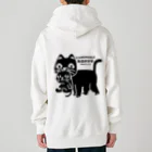 イラスト MONYAAT のやみねこ、ろっぽ Heavyweight Zip Hoodie