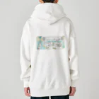 温泉グッズ@ブーさんとキリンの生活の猫の温泉（カラー） Heavyweight Zip Hoodie