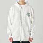 女将のねむイカらもうねるね Heavyweight Zip Hoodie