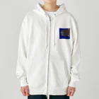 Akali_to_youのAkaliの深海魚シリーズ オニキンメミックス Heavyweight Zip Hoodie