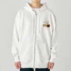 絵娯クリエイトのひのもとにゃんこ®️ 太鼓 / 雪ちゃん Heavyweight Zip Hoodie