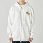 がはくのアトリエの口あんぐりねこ Heavyweight Zip Hoodie