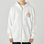 Eye_holeのエスニックな模様　暖色 Heavyweight Zip Hoodie