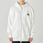 AI-assembleのワンポイントカエル Heavyweight Zip Hoodie