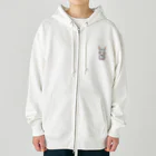 Vasetti_pressのパーカーを着ているうさぎちゃん Heavyweight Zip Hoodie