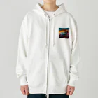 hiraisiwaのシルビアイラスト Heavyweight Zip Hoodie