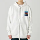 富士山アート倶楽部の富士山はいかがでしょう Heavyweight Zip Hoodie