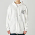 3kids2のDog family Heavyweight Zip Hoodie