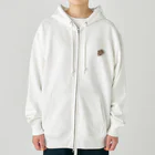 ただの猫好きのWhite Free Cute Funny Cat T-shirt Heavyweight Zip Hoodie