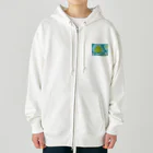 mumusのかえるのイラストグッズ Heavyweight Zip Hoodie