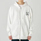 びみょかわアニマルのピエロ犬 Heavyweight Zip Hoodie