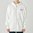 ON NOtEのニュージーランド ロゴピンク Heavyweight Zip Hoodie