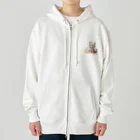 The Triplets Kkittensの三つ子ネコのミント Heavyweight Zip Hoodie