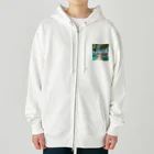 Totally-Fascinatingのモルディブビーチバンガロー Heavyweight Zip Hoodie