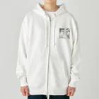 moribouの相手の話に耳を傾ける女性のアートグッズ Heavyweight Zip Hoodie