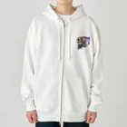 ロキのロキロキ団三輪車アバ雷炎ちゃん Heavyweight Zip Hoodie