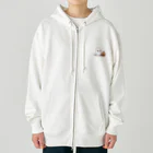 Vasetti_pressの可愛いおばけとカボチャ Heavyweight Zip Hoodie