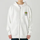 🐸かえるさんと仲間たち🐸のかえるさんの家族ロゴ Heavyweight Zip Hoodie