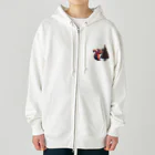 niko&PANDA shopのリスのクリスマス Heavyweight Zip Hoodie