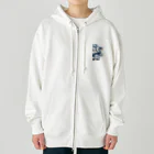 uminosobakaraの花の翼のドラゴン Heavyweight Zip Hoodie