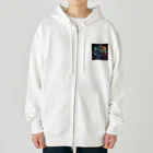 レモングラスの"頭脳磨きの旅: キューブ・パズルの挑戦" Heavyweight Zip Hoodie