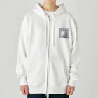 ブサカワ二頭身アニマルくんのブサカワ二頭身アニマル3 Heavyweight Zip Hoodie