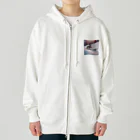 peinto888のスキーうさちゃん Heavyweight Zip Hoodie