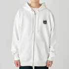 629_CAT_ARTのグラカラキャット2 Heavyweight Zip Hoodie