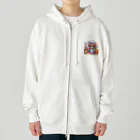 mitusan777の可愛い女の子が料理をしている様子が Heavyweight Zip Hoodie