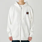 炎のアニメグッズショップの熱血アニメキャラクター オリジナルイラストグッズ Heavyweight Zip Hoodie