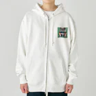 barisukaのゲーム中毒のブルドッグ Heavyweight Zip Hoodie