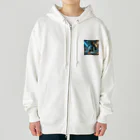 kumama07の出陣ライオンロボ Heavyweight Zip Hoodie