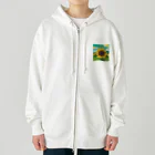 mogumoguuuのひまわり Heavyweight Zip Hoodie