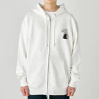 ニャン丸の横顔のときめき Heavyweight Zip Hoodie