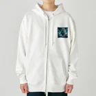 choropperの月と天空に浮かぶ城 Heavyweight Zip Hoodie