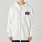 space catの宇宙猫飛行士 Heavyweight Zip Hoodie