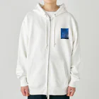 kayuuの神秘的な青い世界 Heavyweight Zip Hoodie