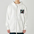 funny-itemsの深夜のドライブ、リスゾンビ君 Heavyweight Zip Hoodie