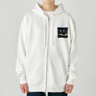 抽象画の世界の都会の夜景の抽象画 Heavyweight Zip Hoodie