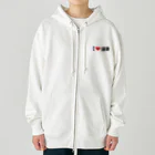 着る文字屋のI LOVE 道後 / アイラブ道後 Heavyweight Zip Hoodie