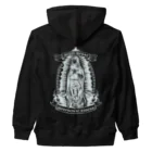 METAL HORSE 金属の馬のMETAL HORSE バイカーマリア ホワイト Heavyweight Zip Hoodie