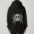 KNTMのSPIDER SKULL ヘビーウェイトジップパーカー