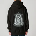 METAL HORSE 金属の馬のMETAL HORSE バイカーマリア ホワイト Heavyweight Zip Hoodie