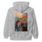 キキとココからのMagic hour / 穏やかな夕暮れの祈り Heavyweight Zip Hoodie