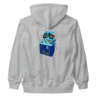 みにゃ次郎のレトロゲームサメ叩き Heavyweight Zip Hoodie