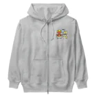 有限会社ケイデザインの献血好きなオニさん【A型・成分献血】 Heavyweight Zip Hoodie