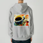 kazeou（風王）のCOFFEE and CAKE(アプリ加工) Heavyweight Zip Hoodie