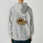 CHOSANAの笑うペキニーズ(茶) Heavyweight Zip Hoodie